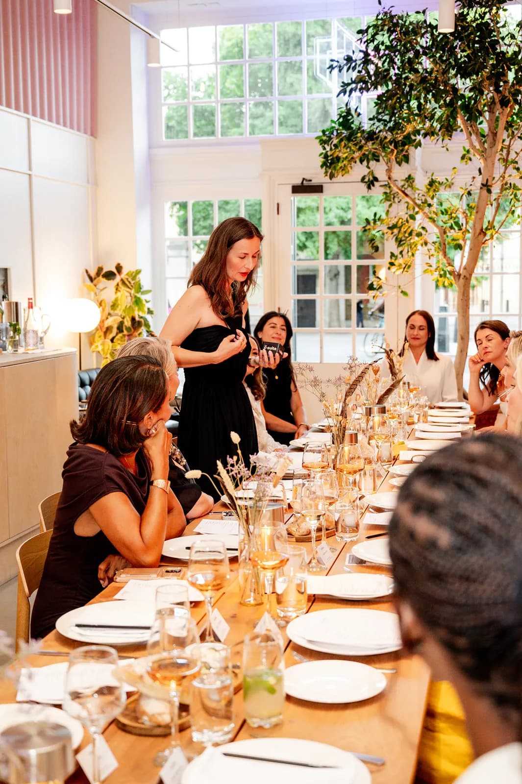 The room in service during supper