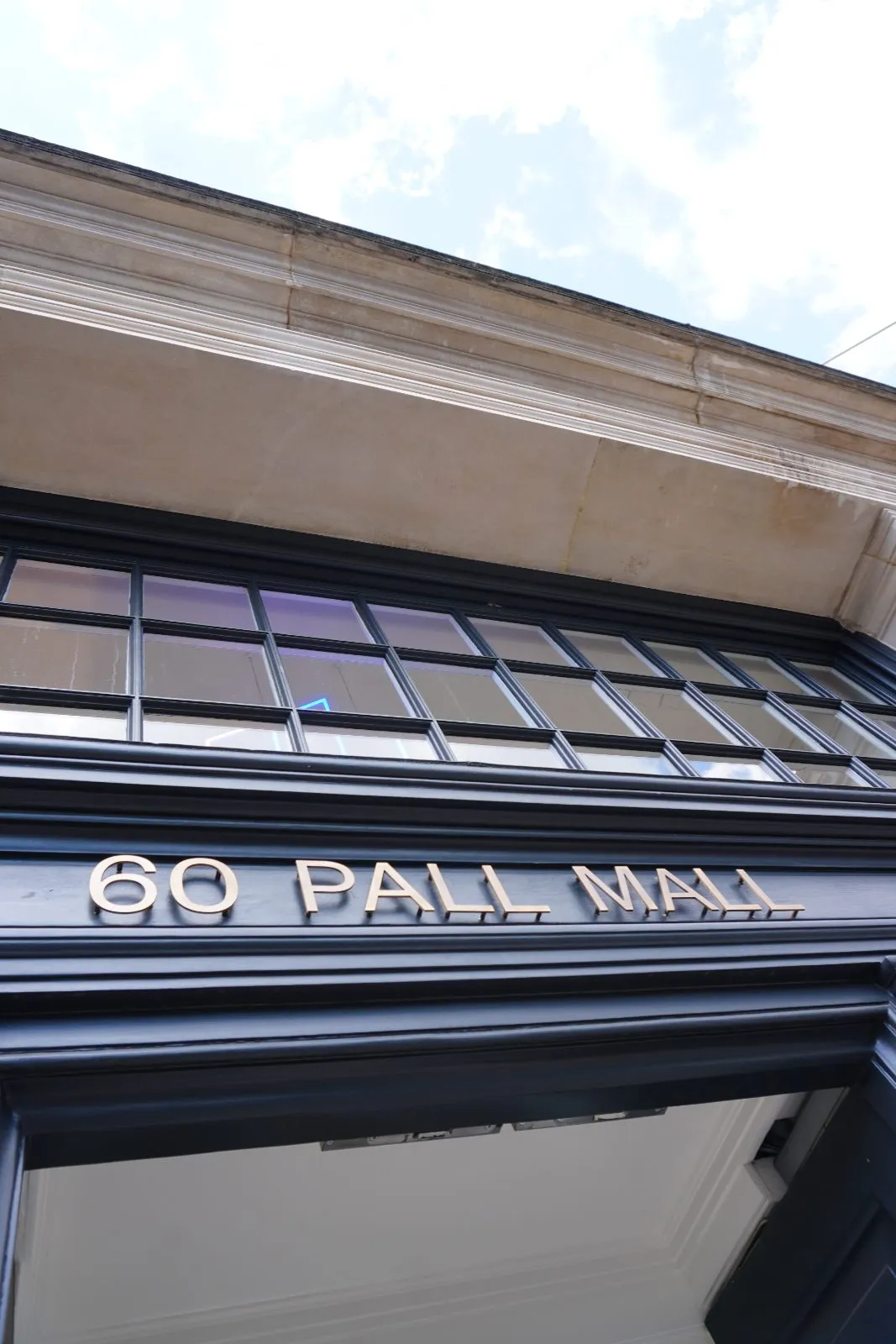 The facade on Pall Mall